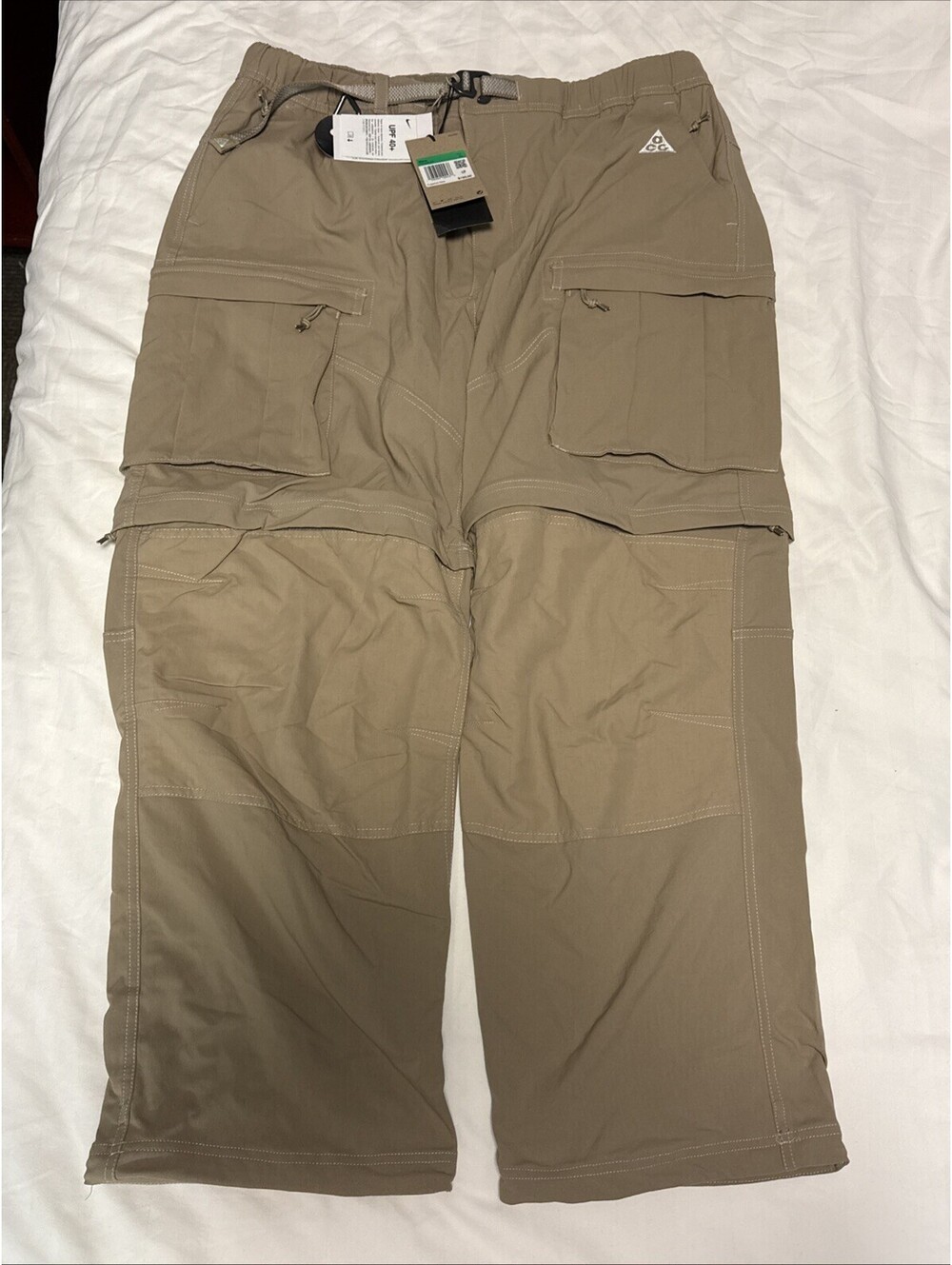 Nike ACG Smith Summit Convertible Cargo Pants Mens XL Khaki NWT FN0428 $195